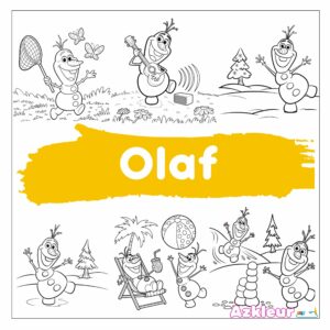 Olaf da colorare
