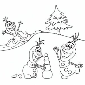 ausmalbilder olaf eiskönigin