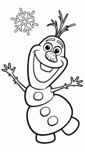 ausmalbilder von olaf