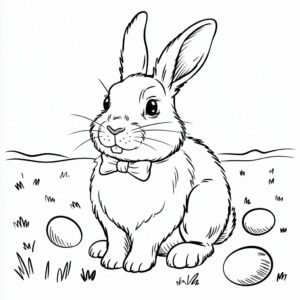 paashaas kleurplaten