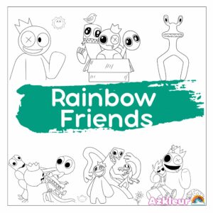 Rainbow Friends: página para colorear