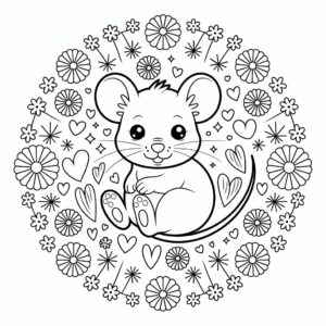 schattige muis tekenen