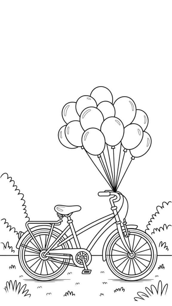bike printable coloring pages