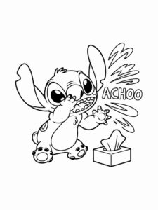 stitch christmas coloring sheets