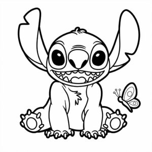 stitch coloring book pages
