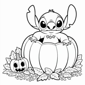 stitch halloween coloring sheets