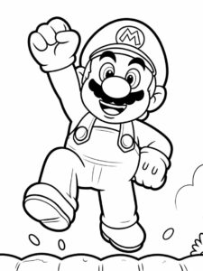 super mario bros coloring book