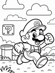 super mario brothers coloring book