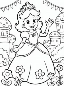 super mario brothers coloring sheet