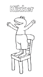 teken kikker