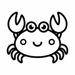 tekening krab