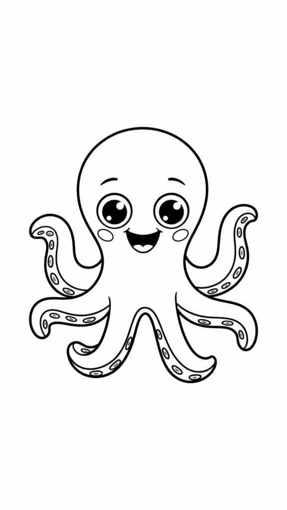 tekening octopus