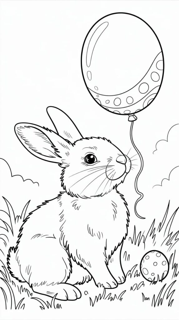 atividade do coelhinho da páscoa para colorir