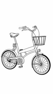 malvorlage fahrrad zum ausdrucken