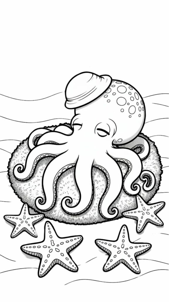 tekening van een octopus