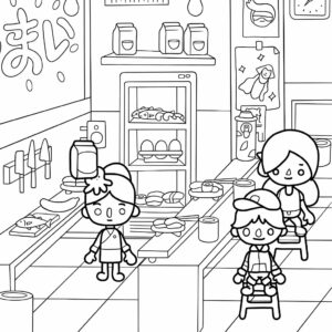 toca life world toca boca kleurplaat