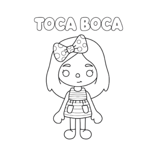 kleurplaat toca life world