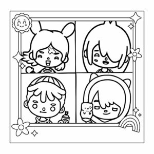 kleurplaat toca boca