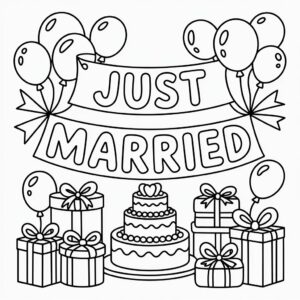 trouw tekening makkelijk