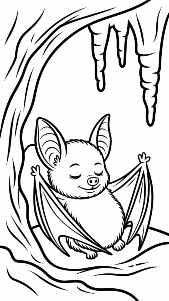 vleermuis tekenen simpel