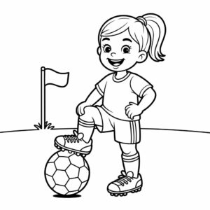 voetballers kleurplaat