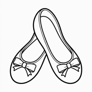 Ballerine da colorare PDF