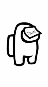 desenho do among us para colorir