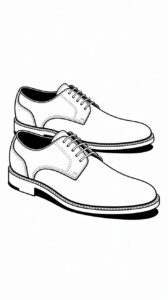 Colorare scarpe formali download gratuito