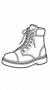 Disegni scarpe classiche in PDF da stampare