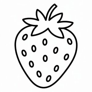 Disegno Fragola semplice da stampare