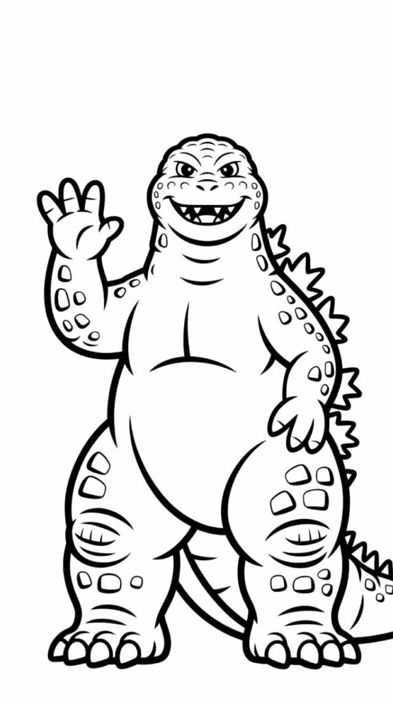 Godzilla Kleurplaat PDF