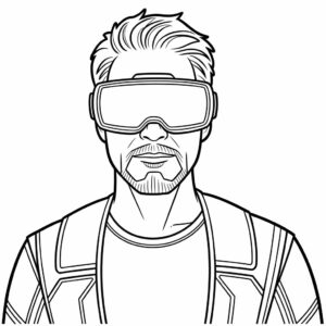 Kleurplaten van Iron man