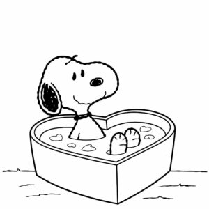 desenhos para colorir e imprimir do snoopy