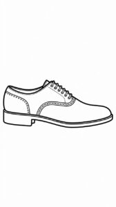 Scarpe classiche eleganti da colorare PDF