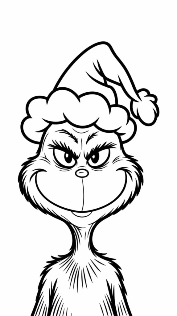 grinch dessin facile