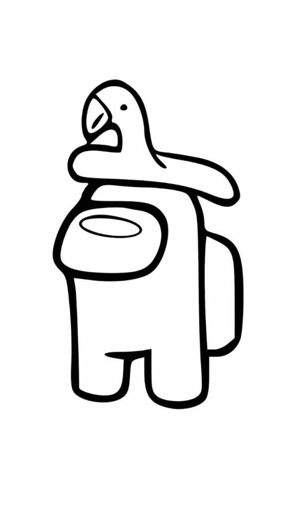 among us tekening makkelijk