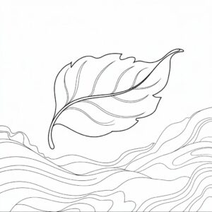 blad tekenen makkelijk