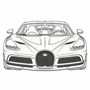 bugatti veyron tekenen