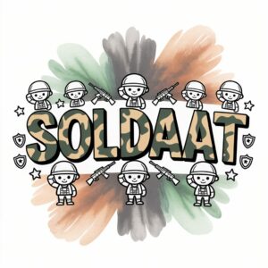 Kleurplaat Soldaat