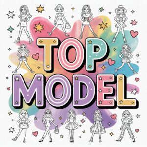 Topmodel Kleurplaat