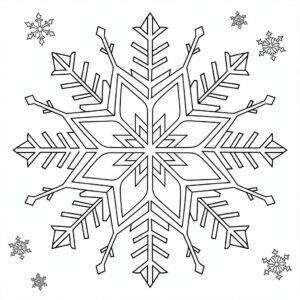 frozen sneeuwvlok kleurplaat