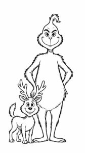 grinch tekenen makkelijk