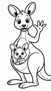 hoe teken je een kangoeroe