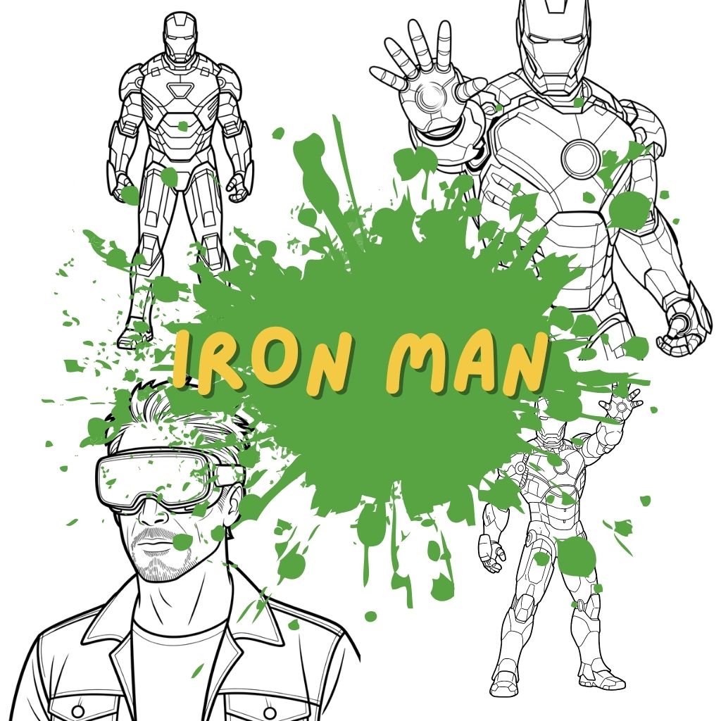 iron man kleurplaat ft