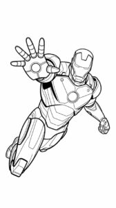 iron man tekening kleur