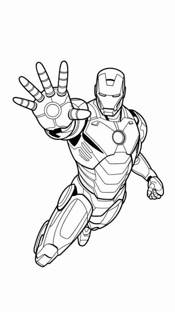 iron man tekening makkelijk