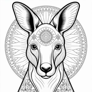 kangoeroe tekenen makkelijk