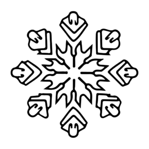 kleine sneeuwvlok kleurplaat