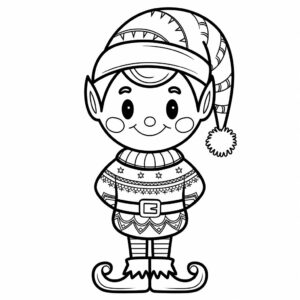 kleurplaat elf volwassenen