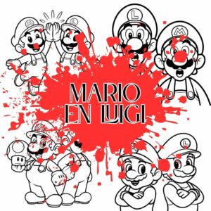 Coloriage Mario et Luigi
